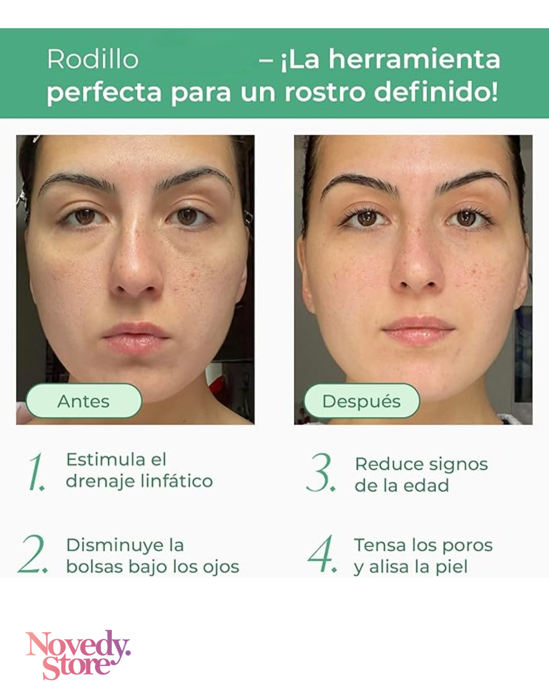 Rodillo Facial Y Gua Sha