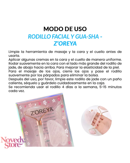 Rodillo Facial Y Gua Sha